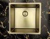 Pure.Sink Prestige sink 40x40 cm PVD Gold 10mm radius undermount, flush mount, and top mount PPG4040-60