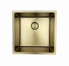 Pure.Sink Prestige sink 40x40 cm PVD Gold 10mm radius undermount, flush mount, and top mount PPG4040-60
