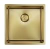 Pure.Sink Prestige sink 40x40 cm PVD Gold 10mm radius undermount, flush mount, and top mount PPG4040-60