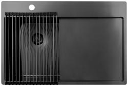 Pure.Sink Prestige roll mat sink Gun Metal PPGRM40-61