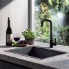 Pure.Sink Elite Steel Pure kitchen faucet Matte black PS8010-10
