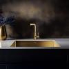 Pure.Sink Elite Steel Spark-S kitchen faucet PVD brushed gold with pull-out spout PS8041-60