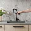 Pure.Sink Elite Steel Crystal-S kitchen faucet Matte Black with pull-out spout PS8050-10