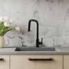 Pure.Sink Elite Steel Crystal-S kitchen faucet Matte Black with pull-out spout PS8050-10