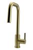Pure.Sink Elite Steel Crystal-S kitchen faucet PVD brushed gold with pull-out spout PS8050-60