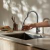 Pure.Sink Elite Steel Stream-S kitchen faucet stainless steel with pull-out spout PS8045-02