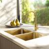 Pure.Sink Elite Steel Stream-S kitchen faucet PVD brushed gold with pull-out spout PS8045-60
