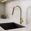 Pure.Sink Elite Steel Stream-S kitchen faucet PVD brushed gold with pull-out spout PS8045-60