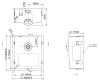 Pure.Sink Exclusivo Stainless Steel Sink 34x40 cm 10mm radius undermount, flush mount and top mount PEX3440-02