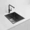 Pure.Sink Exclusivo Gun metal sink 34x40 cm 10mm radius undermount, flush mount and top mount PEX3440-61