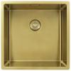 Pure.Sink Exclusivo Gold sink 40x40 cm 10mm radius undermount, flush mount and top mount PEX4040-60