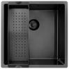 Pure.Sink Exclusivo Gun metal sink 40x40 cm 10mm radius undermount, flush mount and top mount PEX4040-61