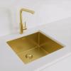 Pure.Sink Exclusivo Gold sink 45x40 cm 10mm radius undermount, flush mount and top mount PEX4540-60