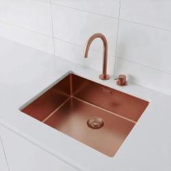 Pure.Sink Exclusivo Copper Sink 50x40 cm 10mm radius undermount, flush mount and top mount PEX5040-62