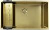 Pure.Sink Exclusivo large Gold sink 70x40 cm 10mm radius undermount, flush mount and top mount PEX7040-60