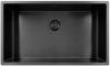 Pure.Sink Exclusivo large Gun metal sink 70x40 cm 10mm radius undermount, flush mount and top mount PEX7040-61