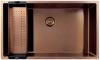 Pure.Sink Exclusivo large Copper sink 70x40 cm 10mm radius undermount, flush mount and top mount PEX7040-62