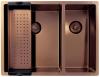 Pure.Sink Exclusivo Copper 1.5 one and a half bowl sink 34+18 cm 10mm radius PEX341840-62