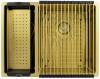 Pure.Sink Exclusivo Gold 1.5 one-and-a-half bowl sink 18+34 cm 10mm radius PEX183440-60