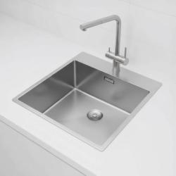 Pure.Sink Exclusivo Stainless Steel Sink 49x52 cm Tapwing with faucet hole bench 10mm radius PEX4540T-02