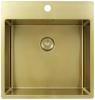 Pure.Sink Exclusivo Gold sink 49x52 cm Tapwing with faucet hole bank 10mm radius PEX4540T-60