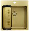 Pure.Sink Exclusivo Gold sink 49x52 cm Tapwing with faucet hole bank 10mm radius PEX4540T-60