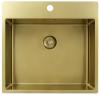 Pure.Sink Exclusivo Gold sink 54x52 cm Tapwing with tap hole bank 10mm radius PEX5040T-60
