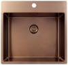 Pure.Sink Exclusivo Copper Sink 54x52 cm Tapwing with faucet hole bank 10mm radius PEX5040T-62
