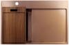 Pure.Sink Exclusivo Copper small sink with draining area 78x52 cm Tapwing left PEX3478LT-62