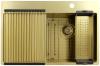 Pure.Sink Exclusivo Gold sink with drainer 78x52 cm Tapwing right PEX4078RT-60