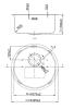 Pure.Sink Rondo Stainless Steel Round Sink: Flush-Mount, Undermount, and Overmount, 37 cm RD375-SS