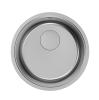 Pure.Sink Rondo Stainless Steel Round Sink: Flush-Mount, Undermount, and Overmount, 37 cm RD375-SS
