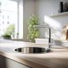 Pure.Sink Rondo Stainless Steel Round Sink for flush-mount, under-mount and top-mount 38 cm PRN38-02