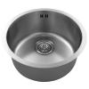 Pure.Sink Rondo Stainless Steel Round Sink for flush-mount, under-mount and top-mount 38 cm PRN38-02