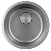 Pure.Sink Rondo Stainless Steel Round Sink for flush-mount, under-mount and top-mount 38 cm PRN38-02