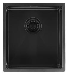 Pure.Sink Luxion PVD Black sink 36x40 cm undermount, flush mount, and top mount PLX3640-63