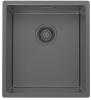 Pure.Sink Luxion Gunmetal sink, 36x40 cm, undermount, flush-mount, and top-mount PLX3640-61