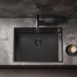 Pure.Sink Luxion PVD Black sink 50x40 cm undermount, flush mount, and top mount PLX5040-63