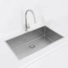 Pure.Sink Luxion Large stainless steel sink 74x40 cm undermount, flush mount, and top mount PLX7440-02