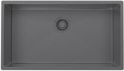 Pure.Sink Luxion Large Gun metal sink 74x40 cm undermount, flush mount, and top mount PLX7440-61