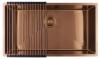 Pure.Sink Luxion Large copper sink 74x40 cm undermount, flush mount, and top mount PLX7440-62