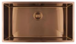Pure.Sink Luxion Large Copper Sink 74x40 cm Undermount, Flush Mount, and Surface Mount PLX7440-62