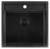 Pure.Sink Luxion PVD Black sink 51x50 cm Tapwing with tap hole PLX5150T-63
