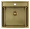 Pure.Sink Luxion Gold sink 51x50 cm Tapwing with tap hole PLX5150T-60