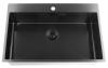 Pure.Sink Luxion PVD Large Black sink 78x50 cm Tapwing with tap hole PLX7850T-63