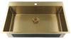 Pure.Sink Luxion Large gold sink 78x50 cm Tapwing with tap hole PLX7850T-60