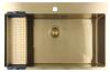 Pure.Sink Luxion Large gold sink 78x50 cm Tapwing with tap hole PLX7850T-60