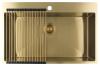 Pure.Sink Luxion Large gold sink 78x50 cm Tapwing with tap hole PLX7850T-60