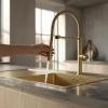 Pure.Sink Luxion Gold kitchen faucet with flexible spout and 2 spray modes PLXFLEX-60