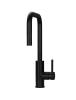 Pure.Sink Luxion Matt black square kitchen faucet with pull-out spout PLXSQUA-10